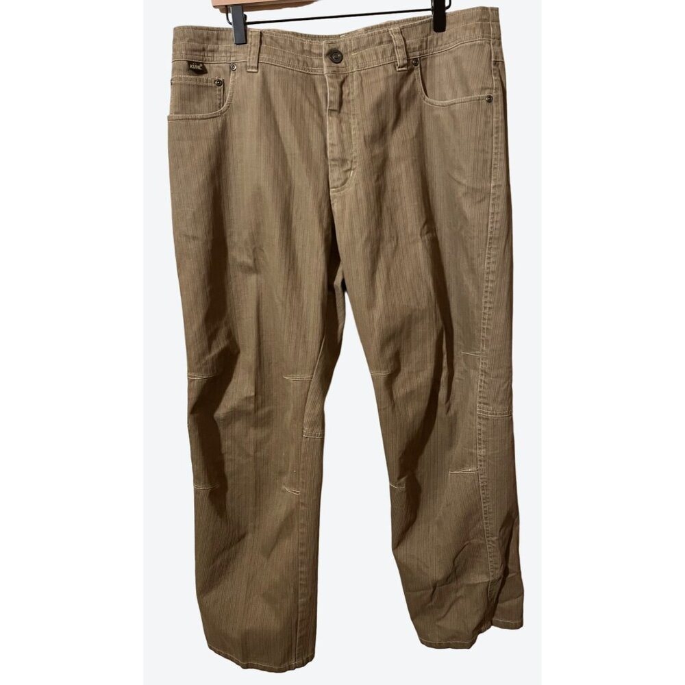 Kuhl Men's Vintage Midweight Brown Striped Hiking Pants 36" x 30" - Picture 2 of 7